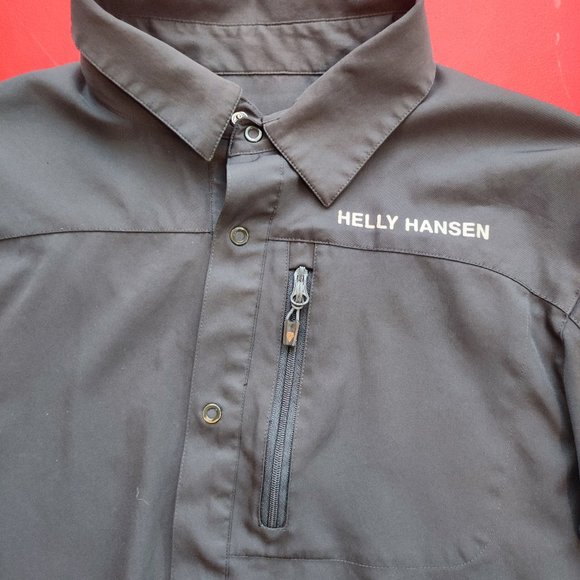 Helly Hansen Odin short sleeve shirt black men's size M - Picture 2 of 7